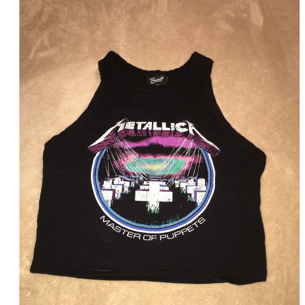 Metallica crop top